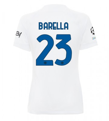 Inter Milan Nicolo Barella #23 Udebanetrøje Dame 2023-24 Kort ærmer